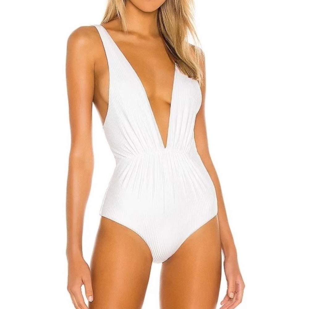 Brand new white one piece Tori Praver swimsuit